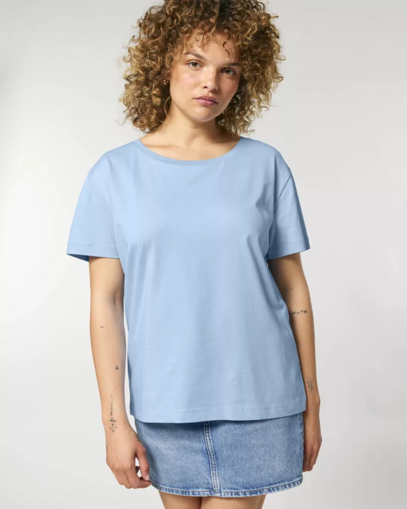 Das Iconic Mid-Light Damen-Scoop-Neck-T-Shirt